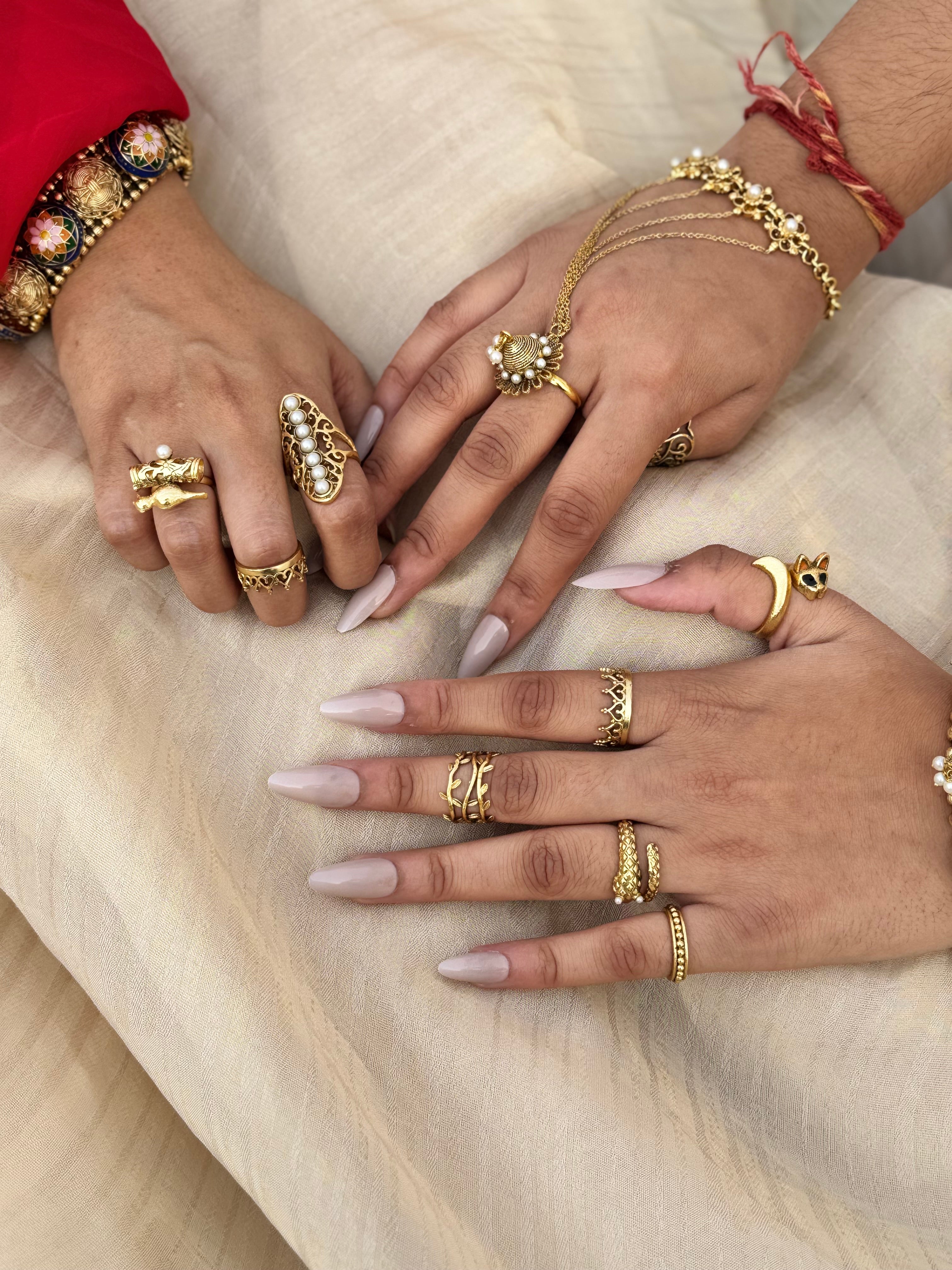 The Cascade Pearl Ring