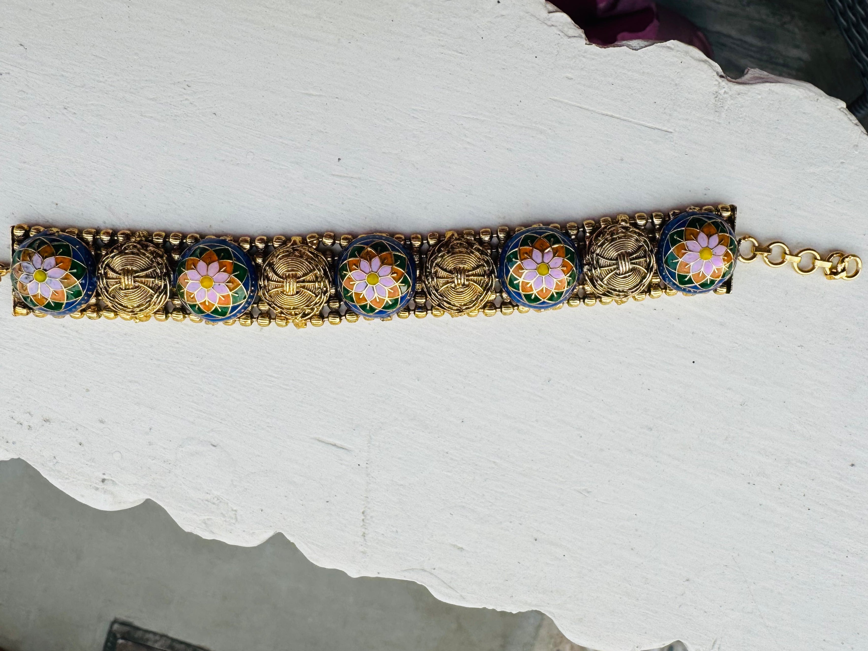 The Lotus Mosaic Bracelet