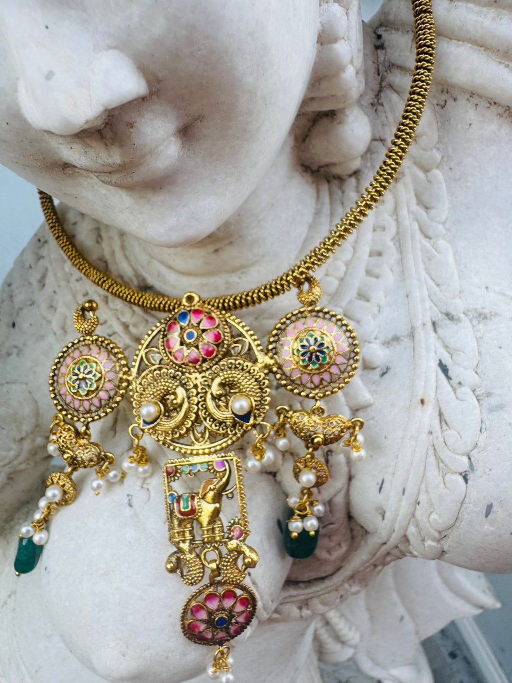 Vilasini Peacock Necklace