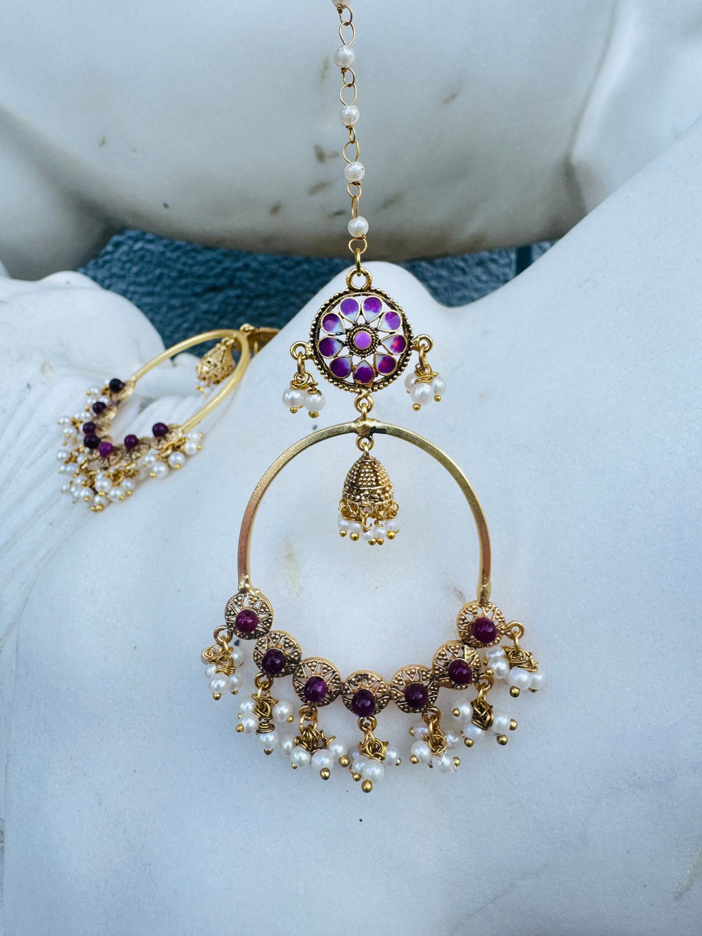 The Gulbahar Hoop Chandbali