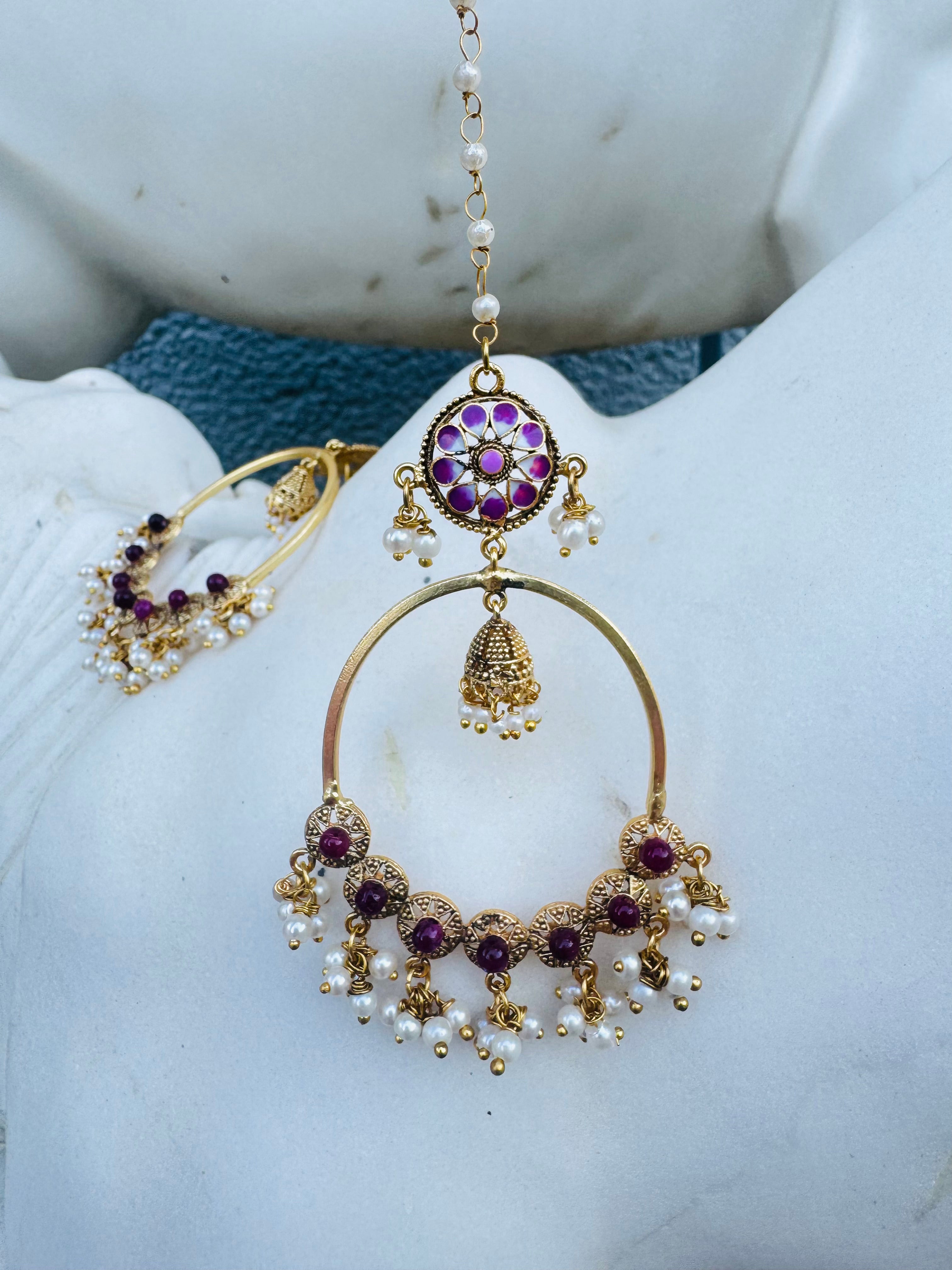 The Gulbahar Hoop Chandbali