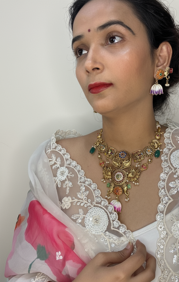 Majestic Lotus Heritage Necklace