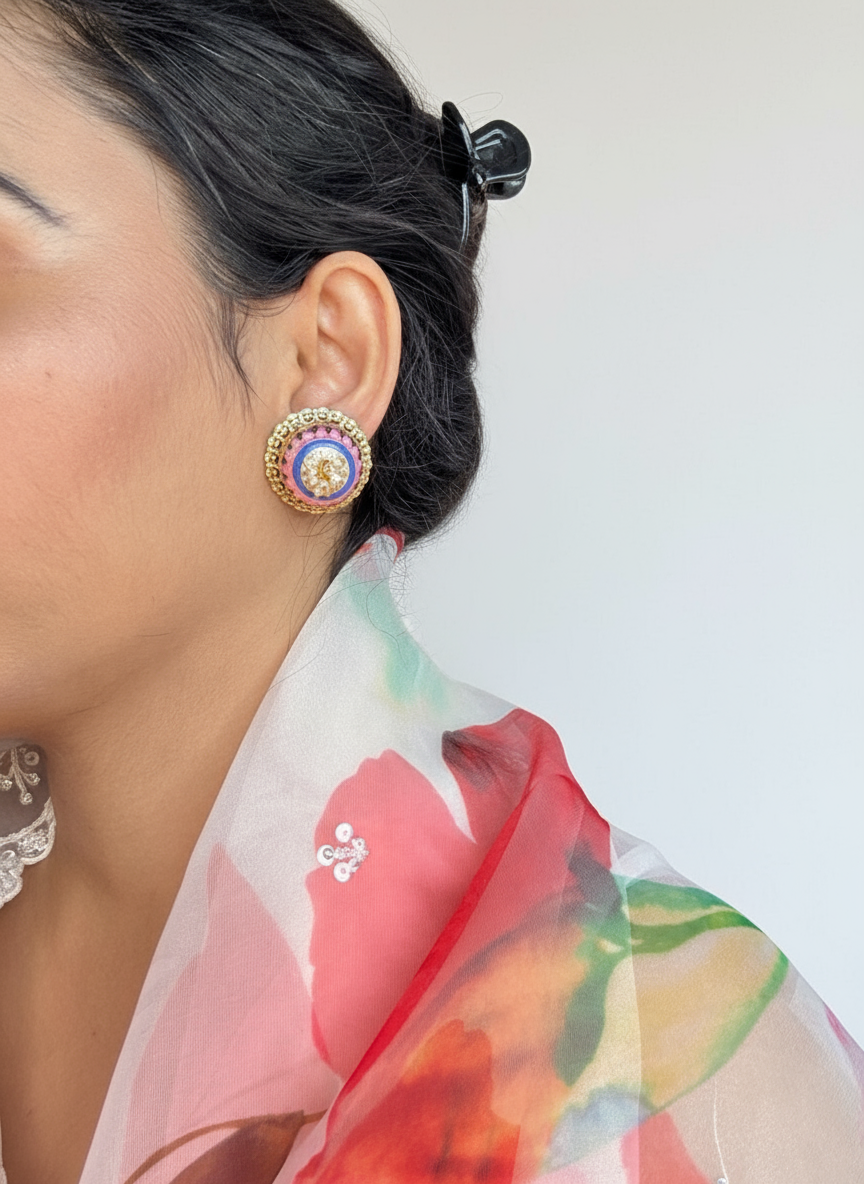 The Rajkumari Enamel Earrings