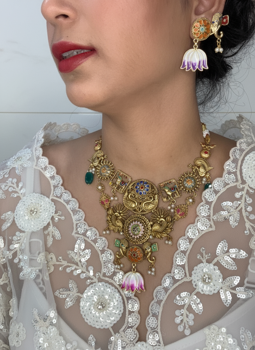 Majestic Lotus Heritage Necklace