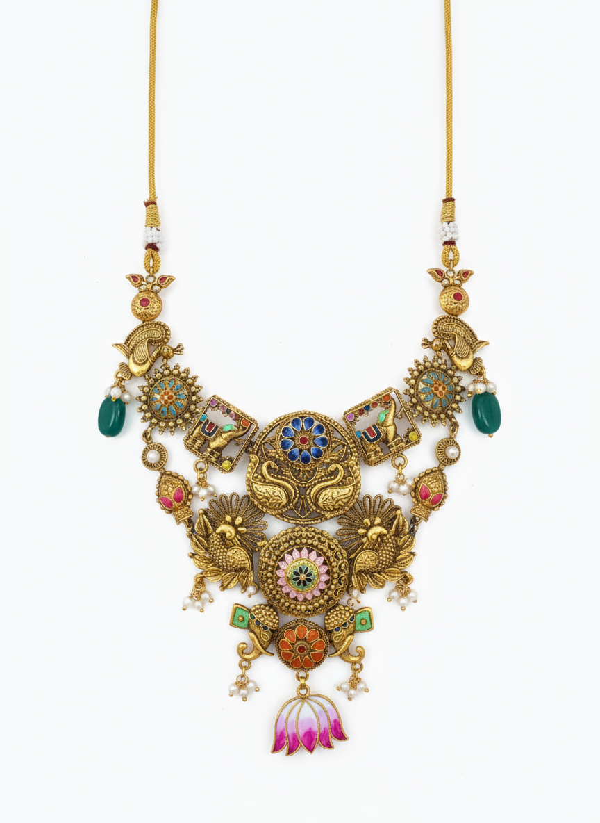 Majestic Lotus Heritage Necklace