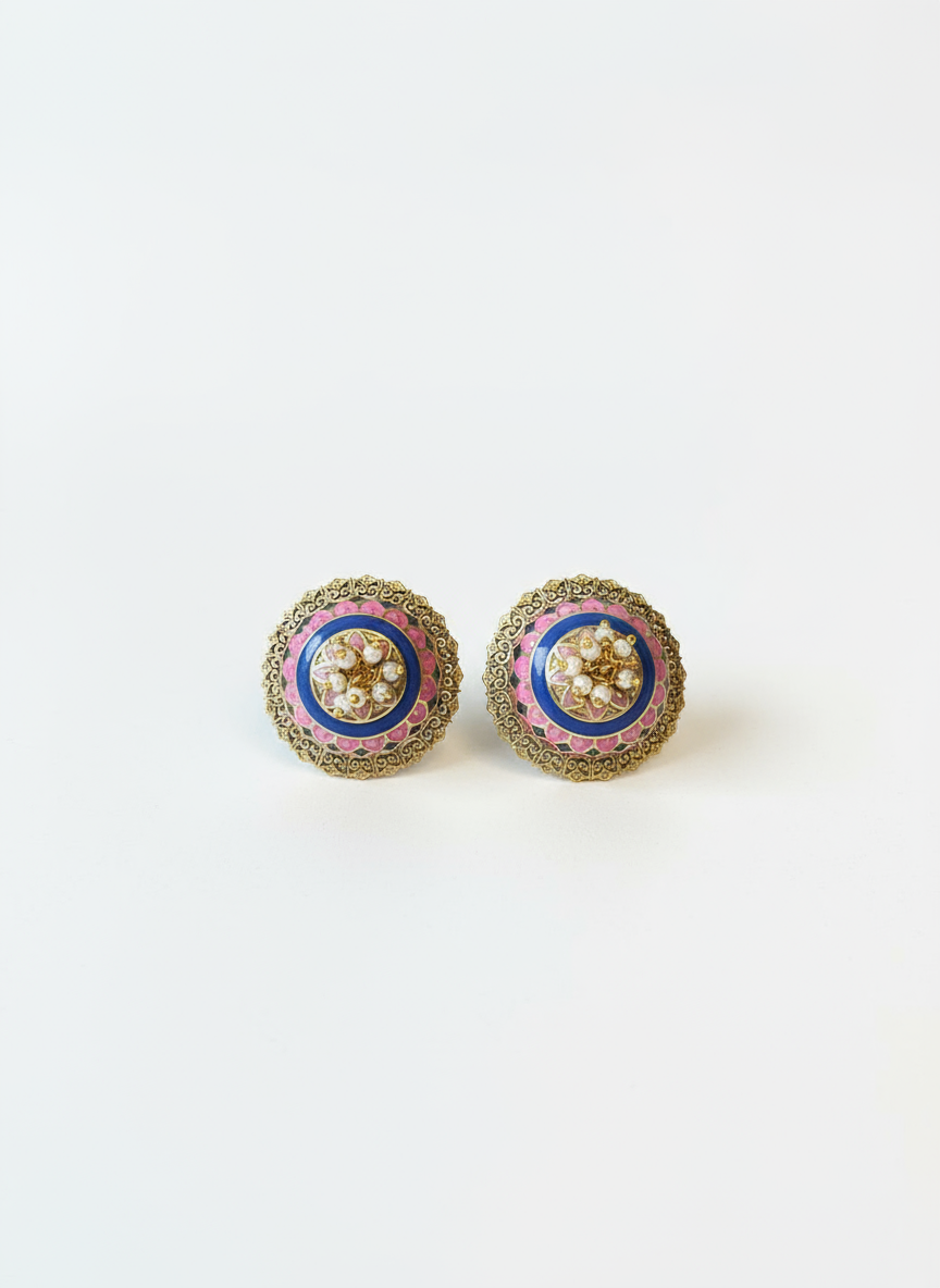The Rajkumari Enamel Earrings